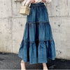 Denim Skirt Maxi Length