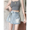 Denim Skort Light Wash