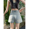 Denim Skort Light Wash