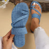 Denim Slip on Sandals