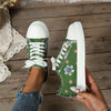 Denim Sneakers Floral Printed