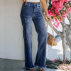 Denim Straight Leg Jeans