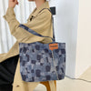 Denim Tote Bag Large