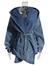 Denim Trench Coat Hooded