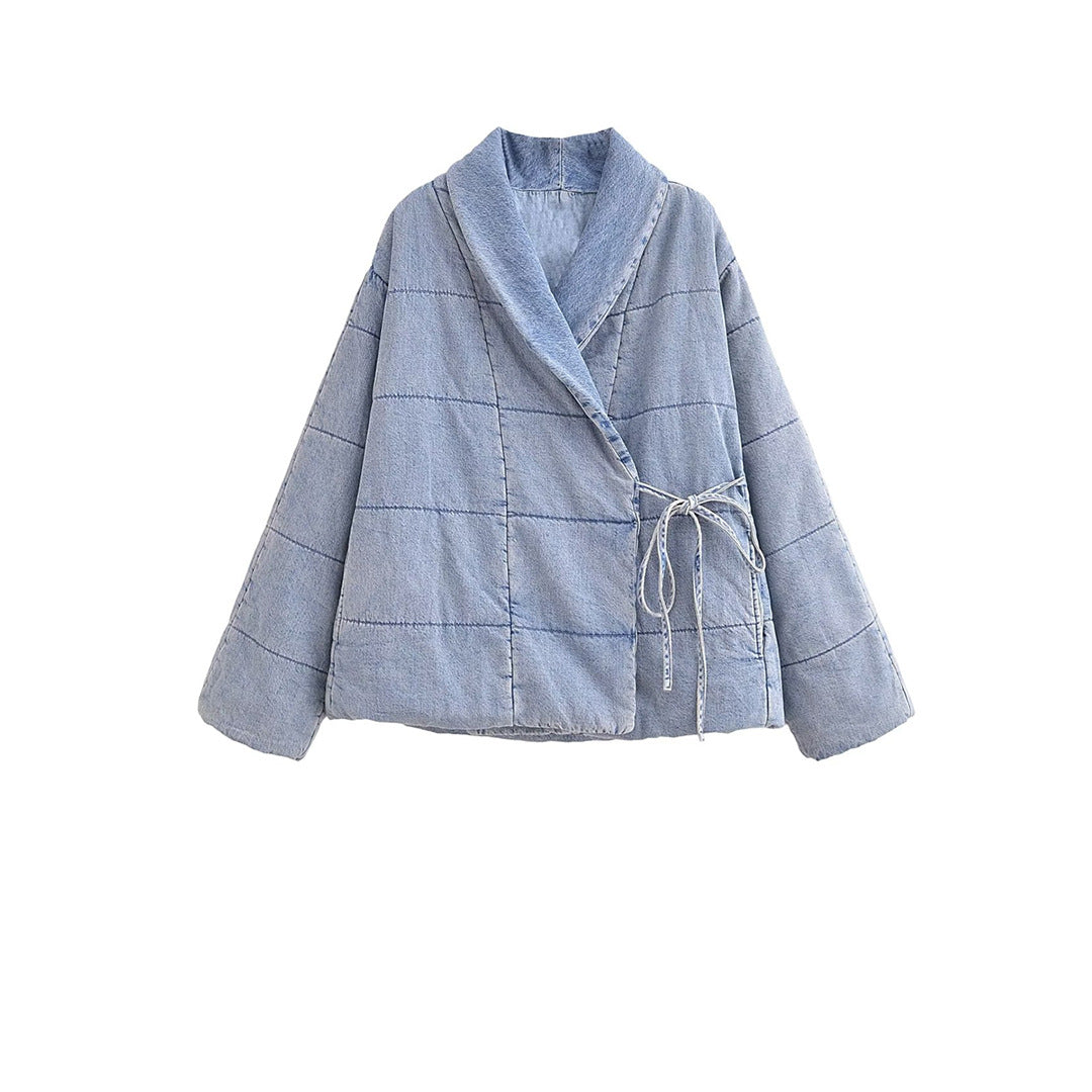 Denim Trench Coat Women