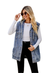 Denim Vest Coat