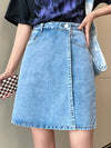 Denim Wrap Skort