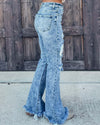 Destroyed Flare Jeans