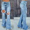 Destroyed Flare Jeans