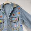 Embroidered Denim Jacket Ladies