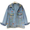 Embroidered Denim Jacket Ladies