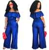 Flared Denim Jumpsuit