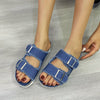 Flat Denim Sandals