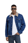 Fleece Lined Denim Jacket Mens