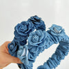 Floral Denim Headband