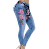 Floral Print Skinny Jeans