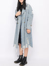 Full Length Denim Trench Coat