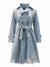 Full Length Denim Trench Coat