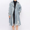 Full Length Denim Trench Coat