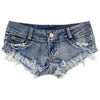 Girls Denim Ripped Shorts