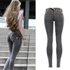 Gray Skinny Jeans Womens