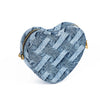 Heart Denim Crossbody Bag