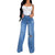 High Rise Straight Wide Leg Jeans