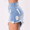 High Waist Denim Mini Skirt