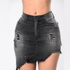 High Waist Denim Mini Skirt