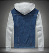 Hooded Denim Jacket Mens