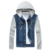 Hooded Denim Jacket Mens