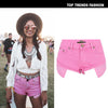 Hot Pink Denim Shorts