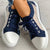 Lace Denim Sneakers