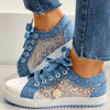 Lace Denim Sneakers