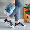 Lace Denim Sneakers