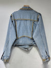 Ladies Embroidered Denim Jacket