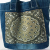 Large Denim Tote Bag