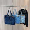 Large Denim Tote Bag