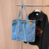 Large Denim Tote Bag