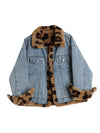 Leopard Denim Coat