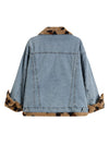 Leopard Denim Coat