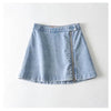 Light Blue Denim Mini Skirt