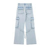 Light Wash Cargo Jeans