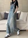 Light Wash Denim Overall Dress