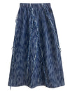 Long Denim Maxi Skirt