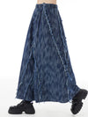 Long Denim Maxi Skirt