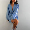 Long Sleeve Denim Mini Dress