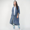 Longline Denim Trench Coat