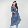 Longline Denim Trench Coat