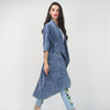 Longline Denim Trench Coat